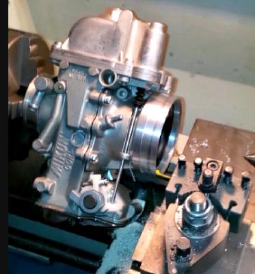 Stutzen abgedreht am TM40